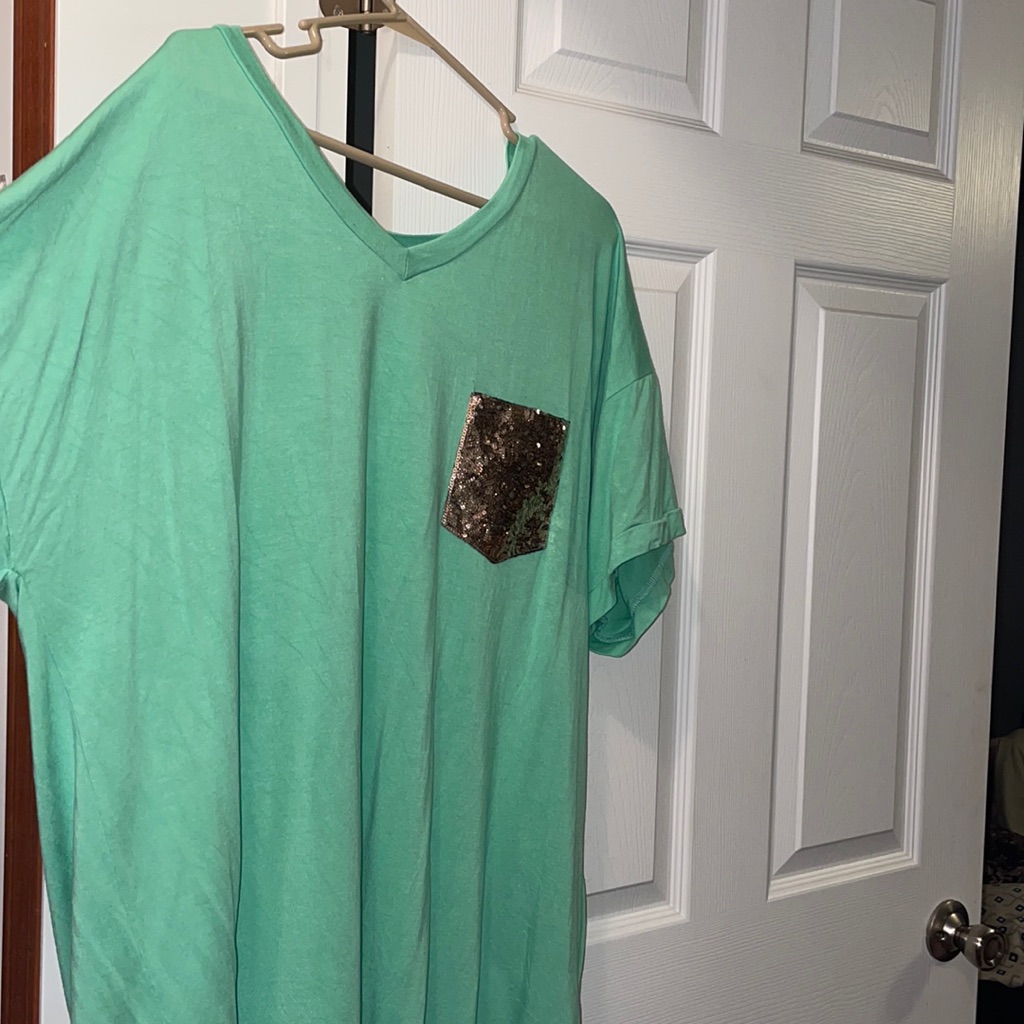 Sequin Pocket Tee